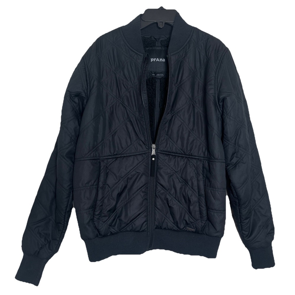 PRANA ESLA BOMBER JACKET‎ BLACK SIZE WOMANS SMALL